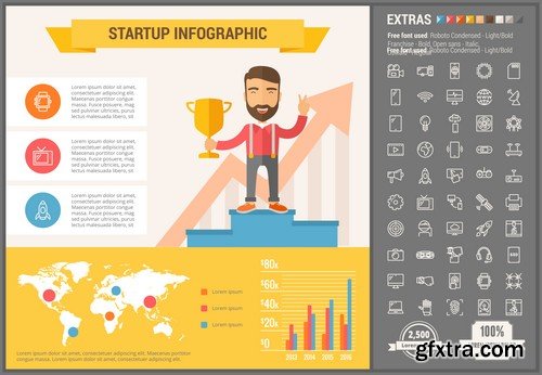 Stock Vectors - Infographic template and elements, 55xEPS