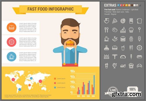 Stock Vectors - Infographic template and elements, 55xEPS