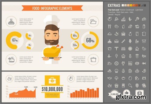 Stock Vectors - Infographic template and elements, 55xEPS