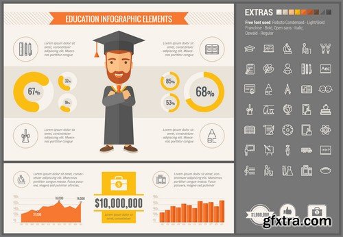 Stock Vectors - Infographic template and elements, 55xEPS