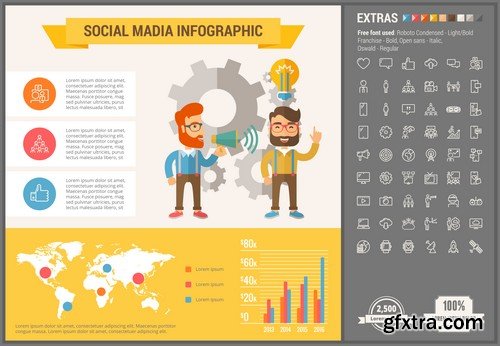 Stock Vectors - Infographic template and elements, 55xEPS