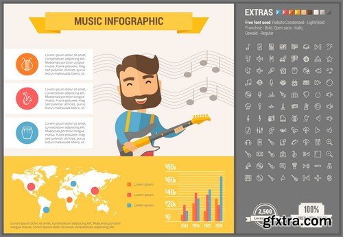 Stock Vectors - Infographic template and elements, 55xEPS