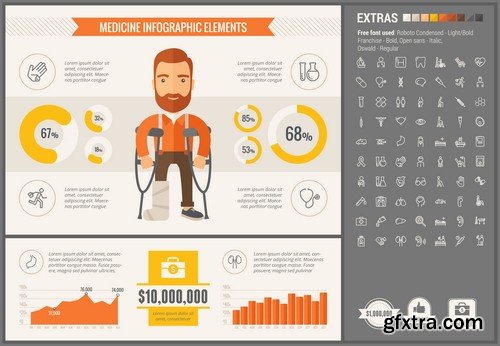 Stock Vectors - Infographic template and elements, 55xEPS