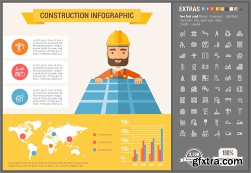 Stock Vectors - Infographic template and elements, 55xEPS