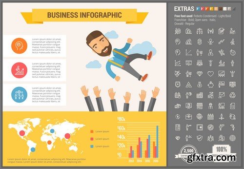 Stock Vectors - Infographic template and elements, 55xEPS