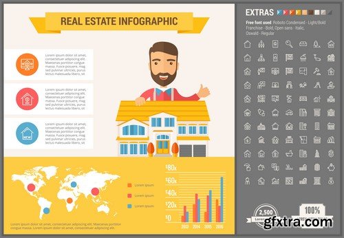 Stock Vectors - Infographic template and elements, 55xEPS