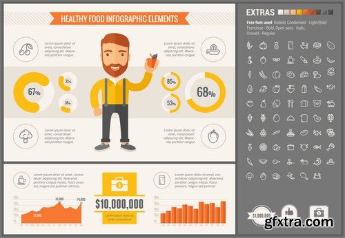 Stock Vectors - Infographic template and elements, 55xEPS