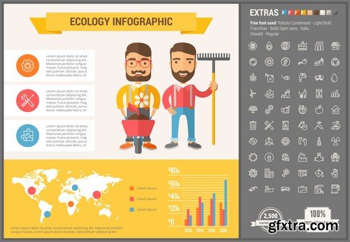 Stock Vectors - Infographic template and elements, 55xEPS