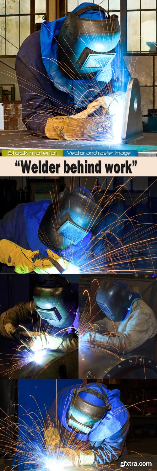 Welder on workplace