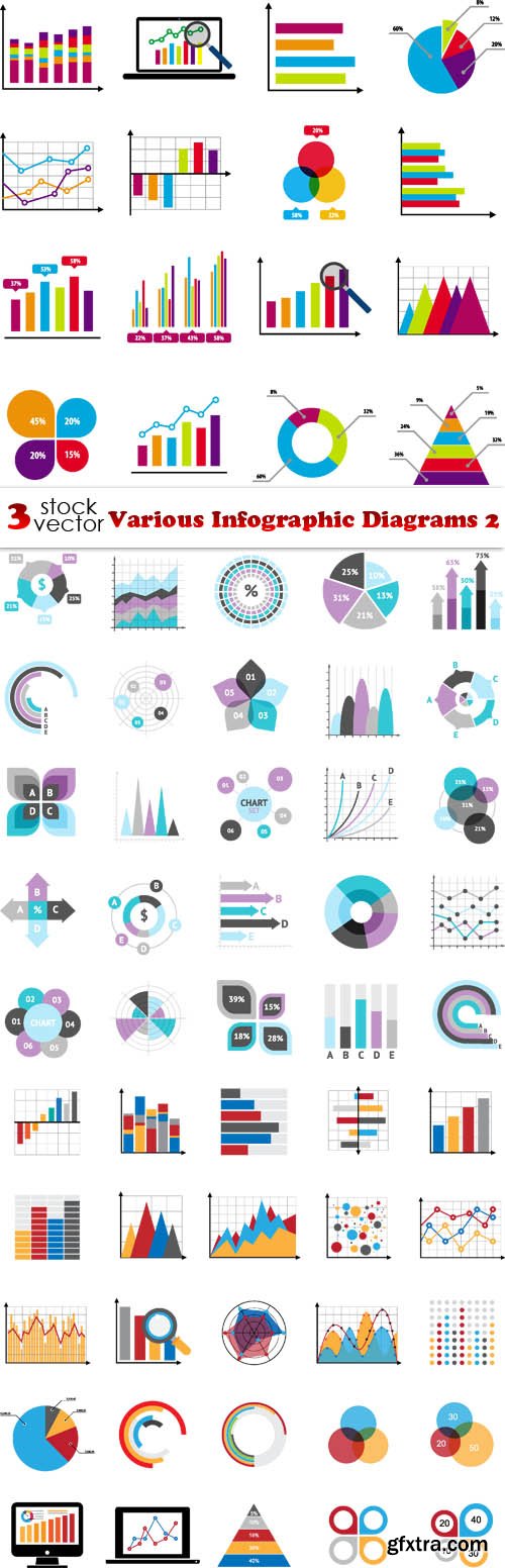 Vectors - Various Infographic Diagrams 2