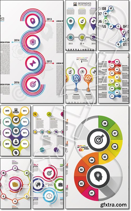 Modern infographics design. Can be used for workflow layout, diagram, timeline design - Vector