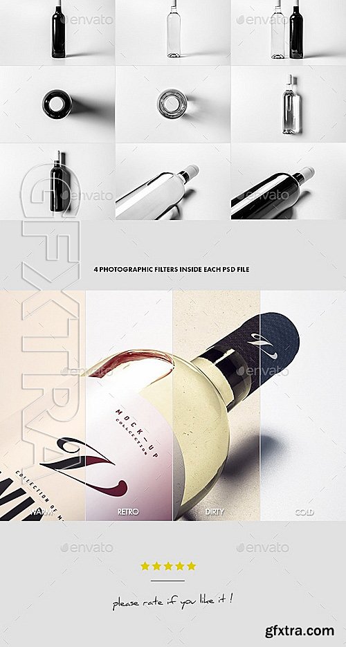 GraphicRiver - Wine Bottle Mock-up 12258986