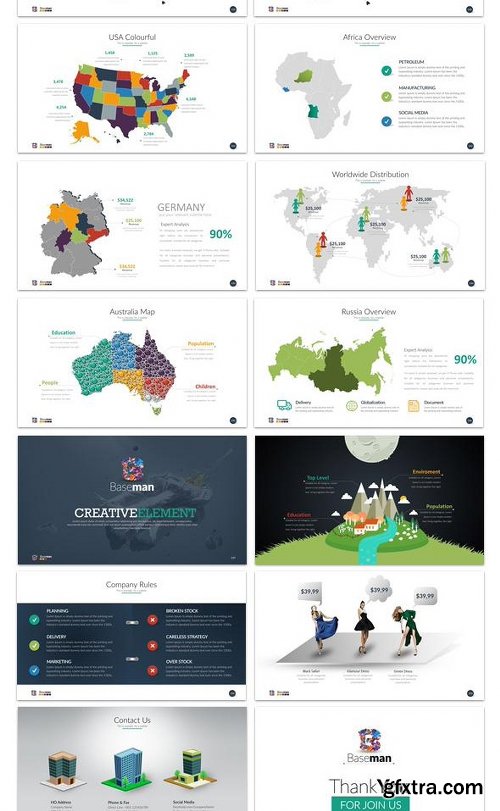 Graphicriver Baseman- Ultimate PowerPoint Template 12898624