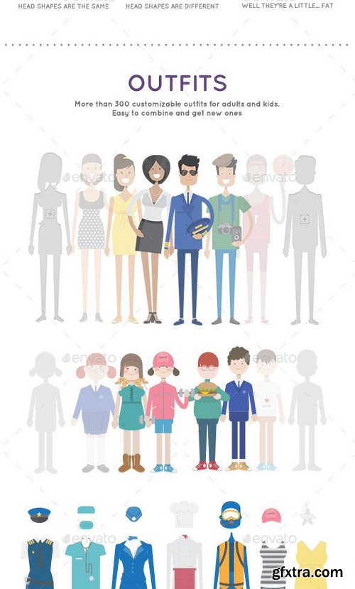 Graphicriver Pixity Character Creator Kit 10032392