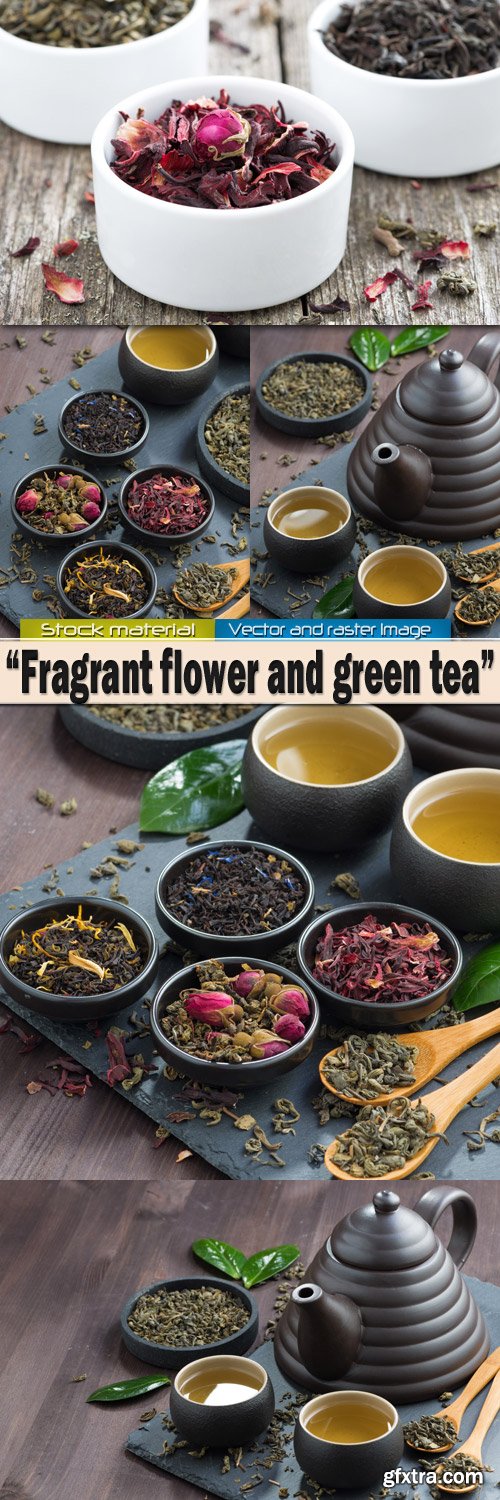 Fragrant flower and green tea