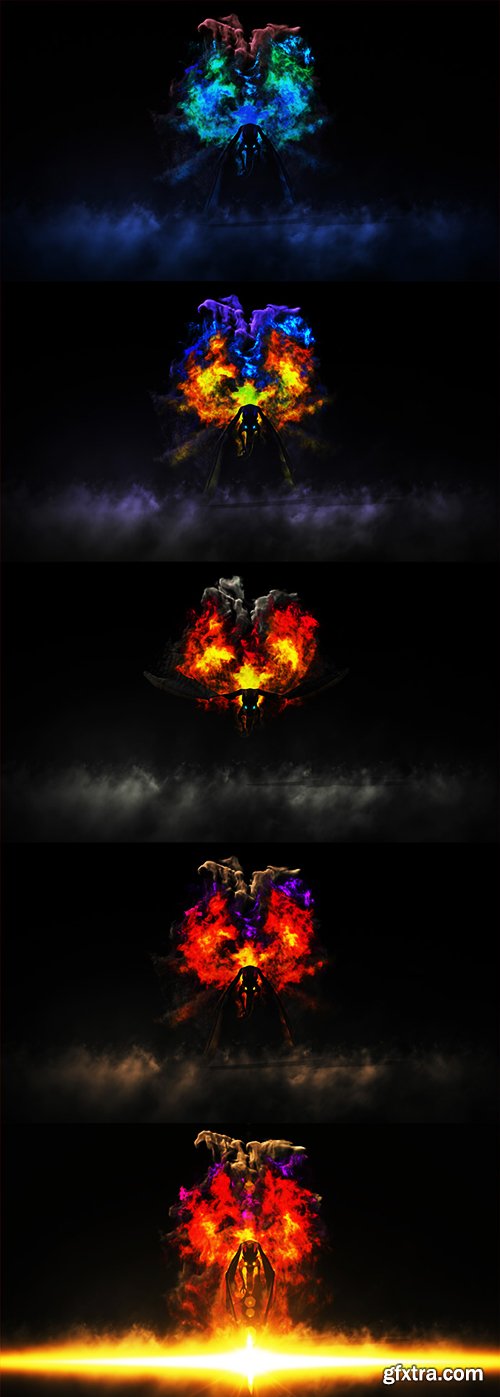 Videohive Dragon Fire Logo Reveal 12294031