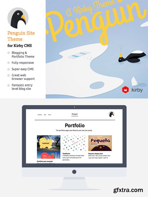 Blog & Portfolio CMS: Penguin - CM 42693