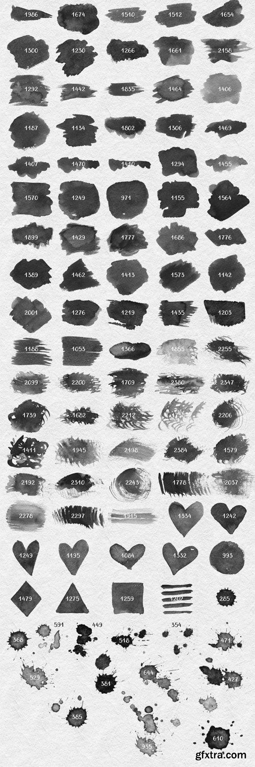 CM 248848 - Watercolor Brush Stamps