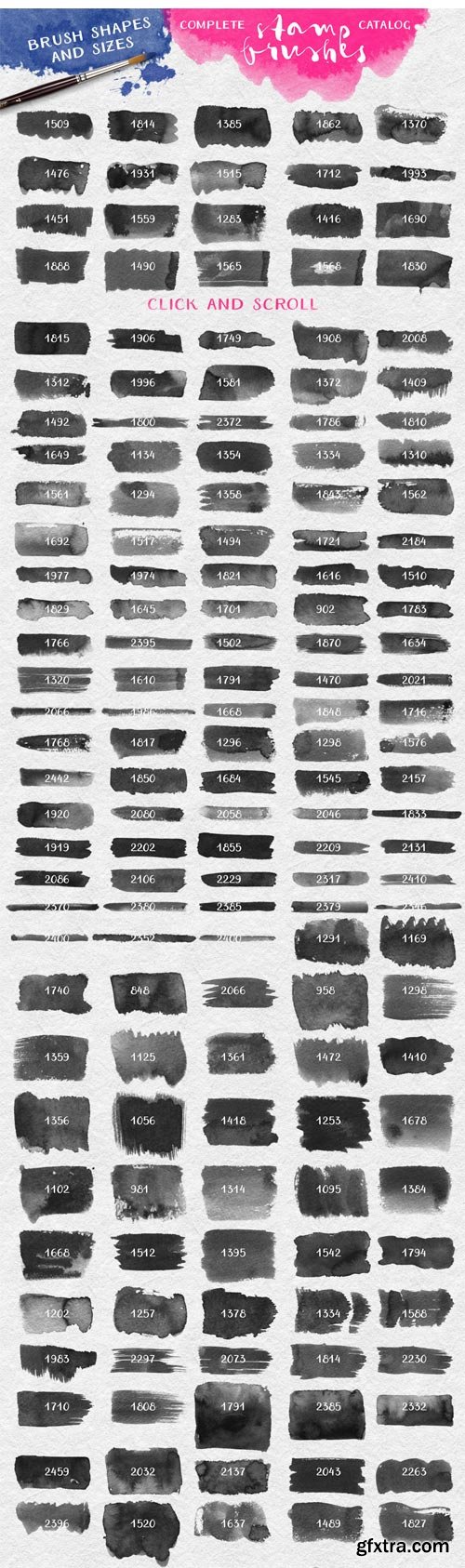 CM 248848 - Watercolor Brush Stamps