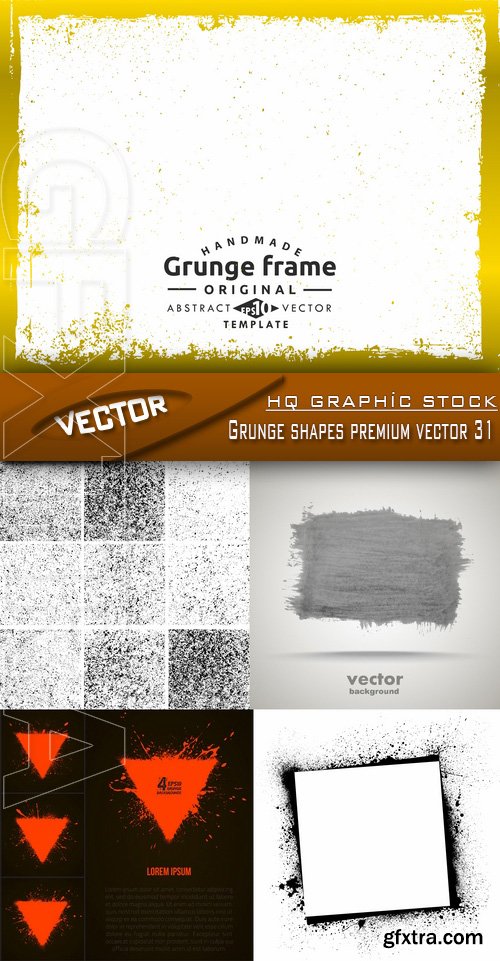 Stock Vector - Grunge shapes premium vector 31