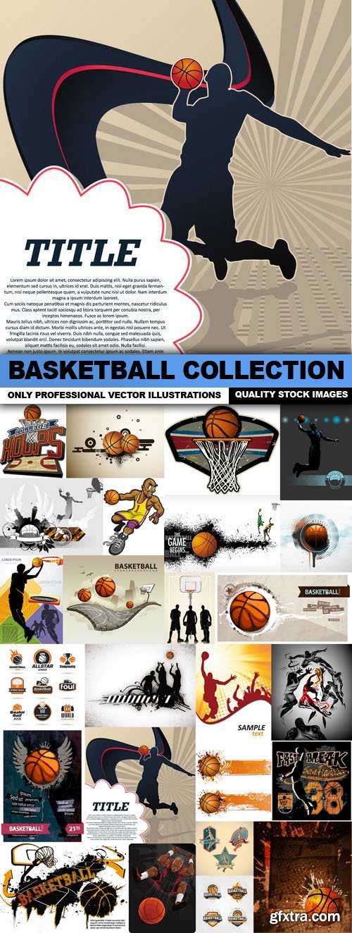 Basketball Collection - 25 Vector