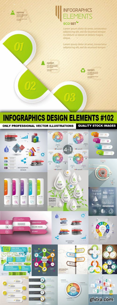 Infographics Design Elements #102 - 20 Vector