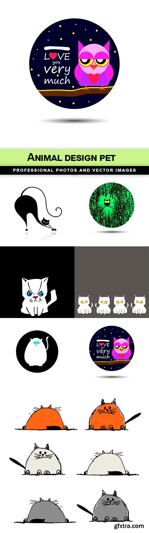 Animal design pet - 7 EPS