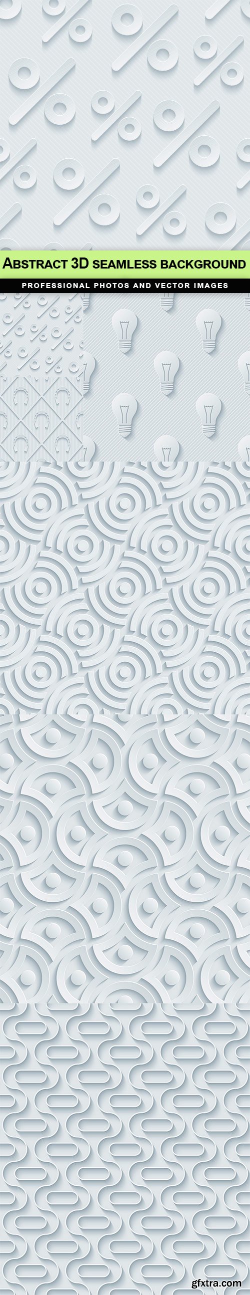 Abstract 3D seamless background - 6 EPS