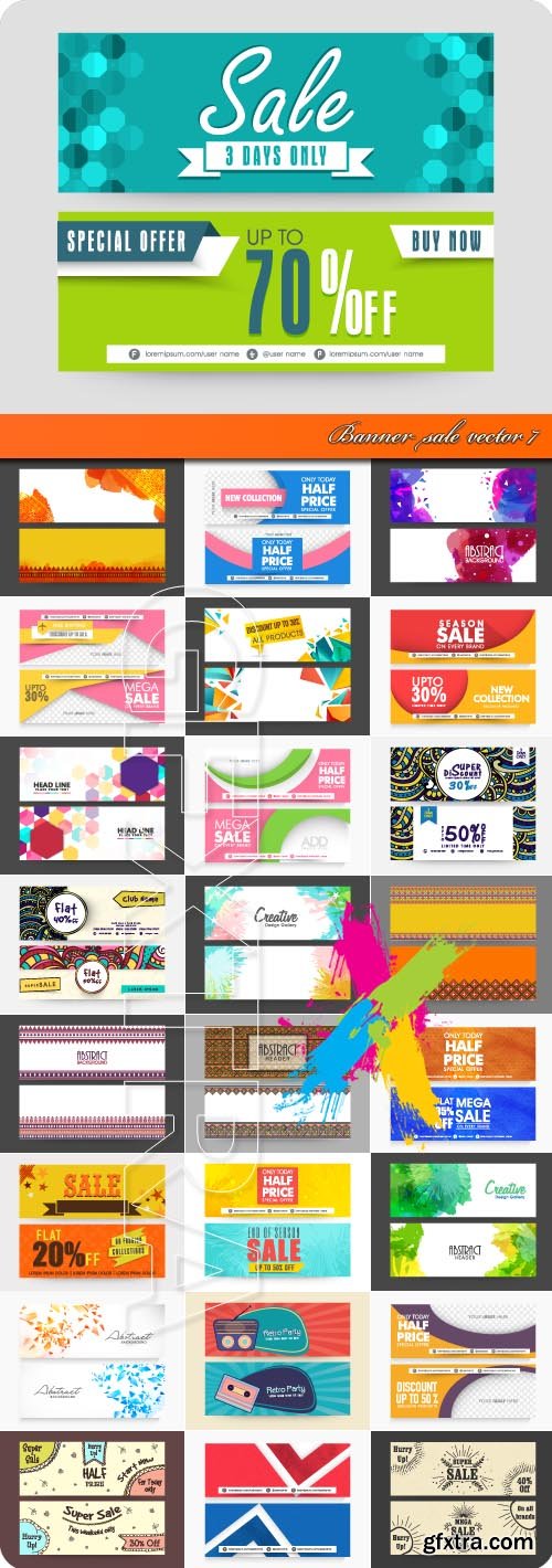 Banner sale vector 7