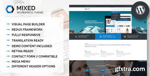 ThemeForest - Mixed v1.0 - Modern and Professional WordPress Theme - 12124712