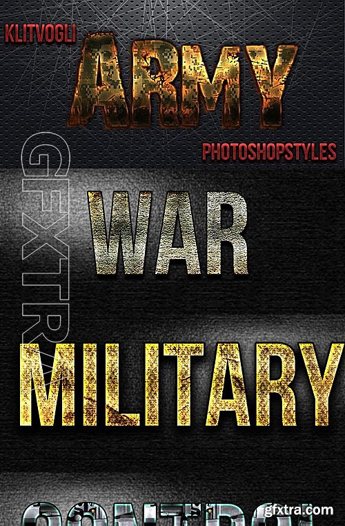 GraphicRiver - Army Photoshop Styles 12850605