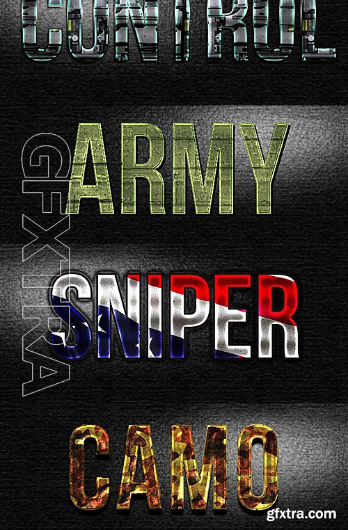 GraphicRiver - Army Photoshop Styles 12850605