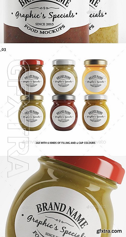 GraphicRiver - Jar & Bottle - Label Logo Mockup 12899615