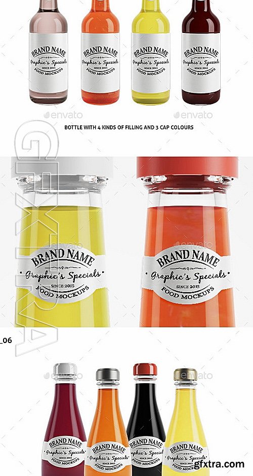 GraphicRiver - Jar & Bottle - Label Logo Mockup 12899615