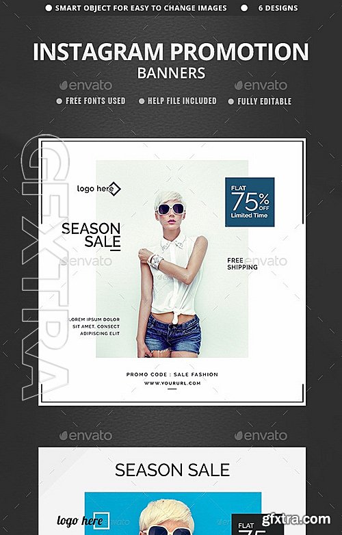 GraphicRiver - Sales Instagram Banners - 6 Templates 12901326