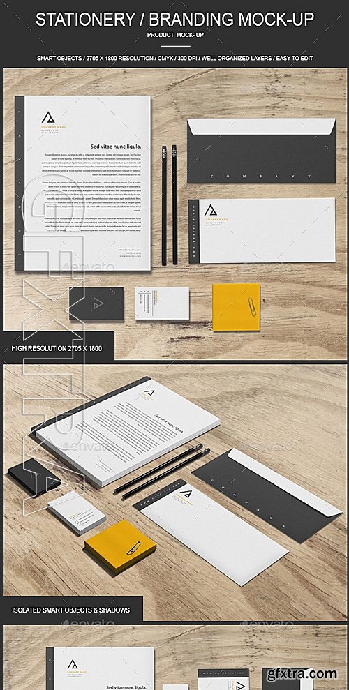 GraphicRiver - Stationery Branding Mock-Up 12902671