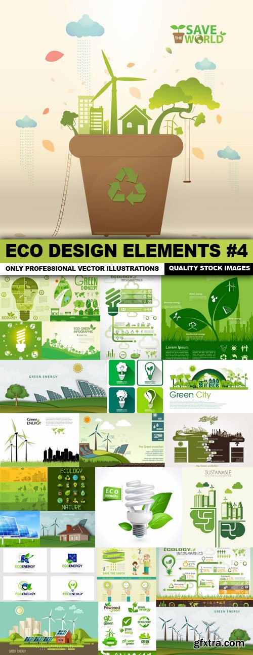 ECO Design Elements #4 - 25 Vector