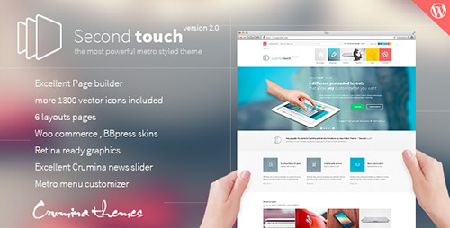 ThemeForest - Second Touch v1.7.5 - Powerful metro styled theme - 5681032