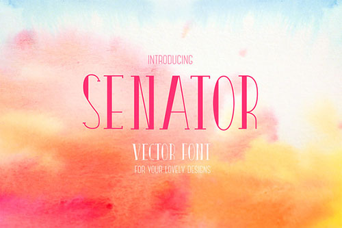 CM Senator - vector font 375210