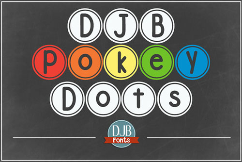 CM DJB Pokey Dots Font 375851