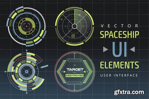 CM - UI HUD infographic interface element - 374922