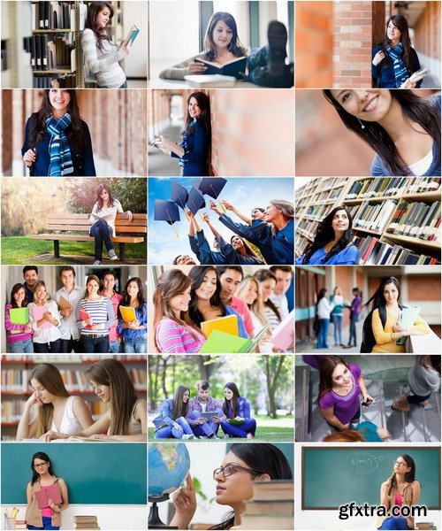 Collection of graduate student education library book teenager high school student 25 HQ Jpeg