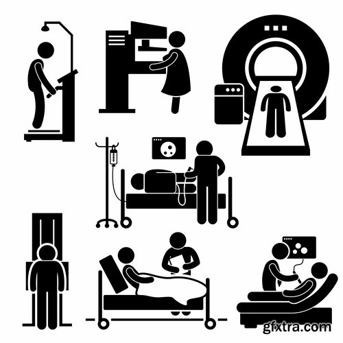 Collection of picture vector medical icon medical tool infographics 25 EPS