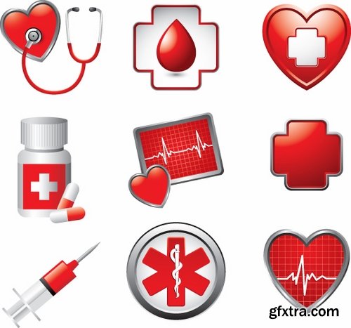 Collection of picture vector medical icon medical tool infographics 25 EPS