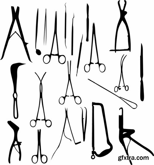 Collection of picture vector medical icon medical tool infographics 25 EPS