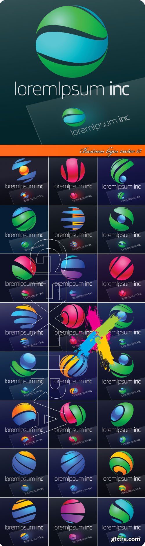 Business logos vector 18