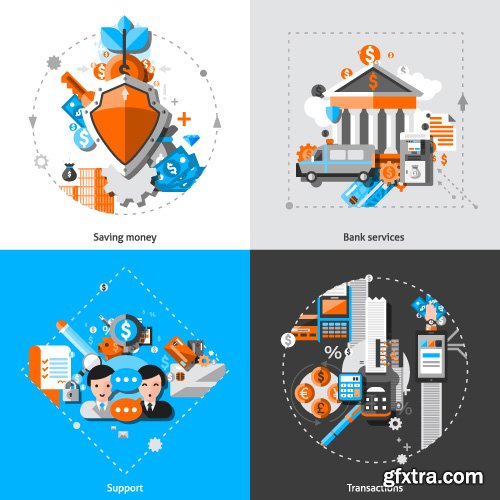 Templates flat illustrations design concept vector