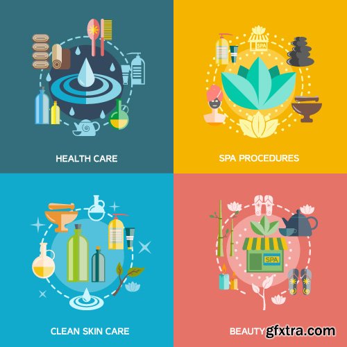 Templates flat illustrations design concept vector