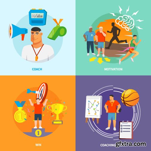 Templates flat illustrations design concept vector