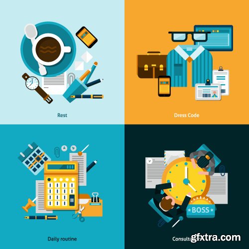 Templates flat illustrations design concept vector